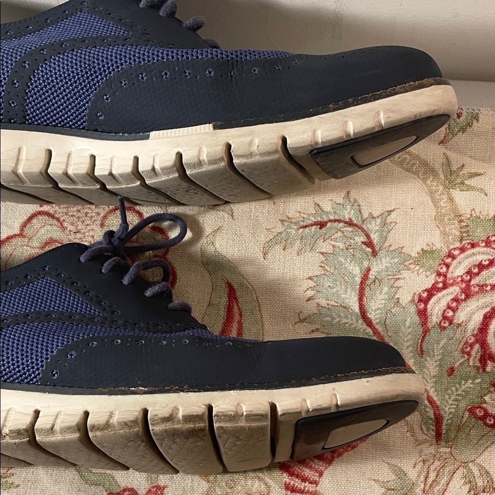 Cole Haan Grand.OS Navy and Royal Blue Lace Up Oxfords - Picture 5 of 14